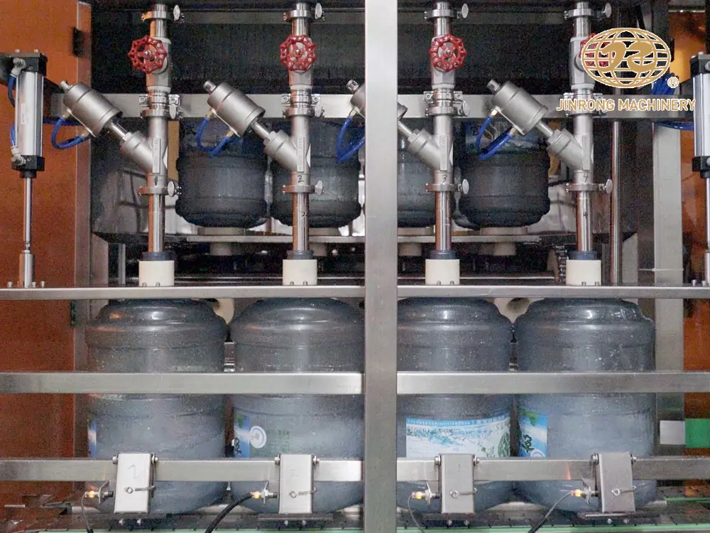 5加仑桶装水灌装生产线视频